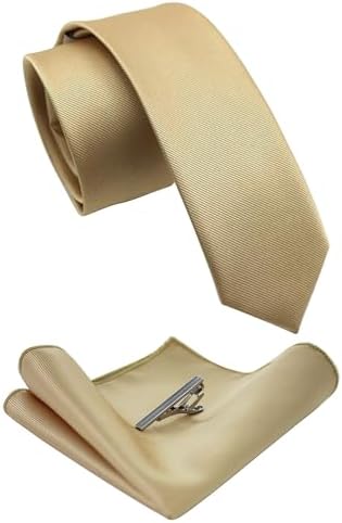 Conjunto de corbata slim para hombre: accesorios coordinados para eventos empresariales y formales