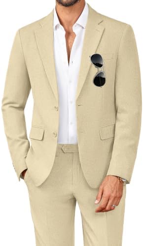 Men’s Regular-Fit Two-Piece Suit – Classic Tailoring for Weddings and Formal Occasions
