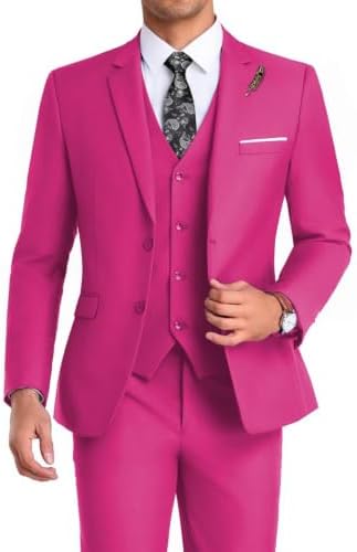 Men’s Formal Three-Piece Suit – Sleek Tailoring for Weddings and Business
