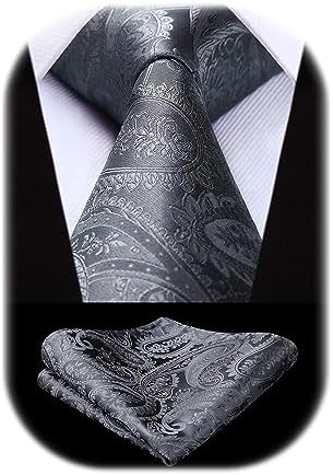 Pánská sada kravat s paisley žakárovým vzorem – elegantní formální doplňky na svatby a společenské události