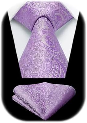 Pánská sada kravat s paisley žakárovým vzorem – elegantní formální doplňky na svatby a společenské události