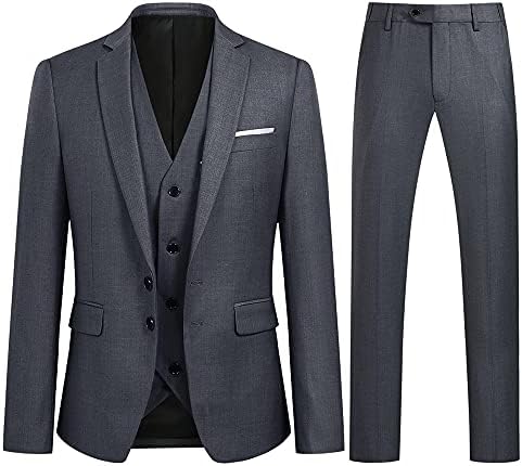 Men’s Three-Piece Tailored Suit – Smart Formal Set for Weddings and Business