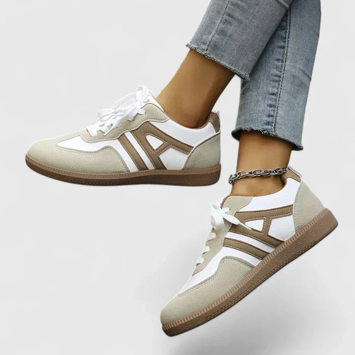 Women’s Retro Lace-Up Sneakers Casual Everyday Platform Shoes