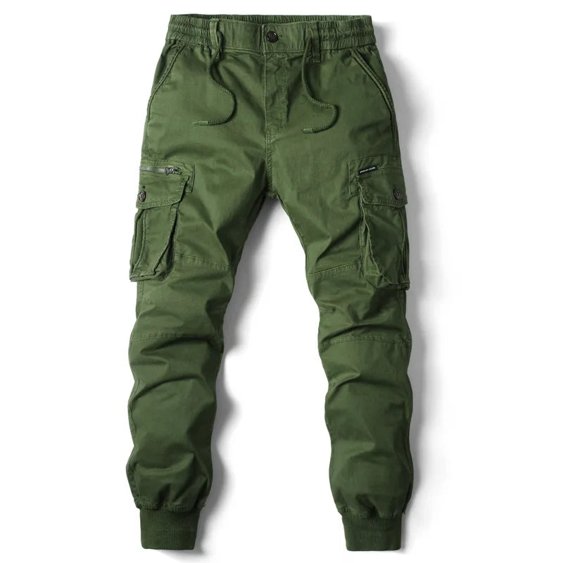 Men’s Cargo Jogger Multi-Pocket Streetwear Utility Trousers