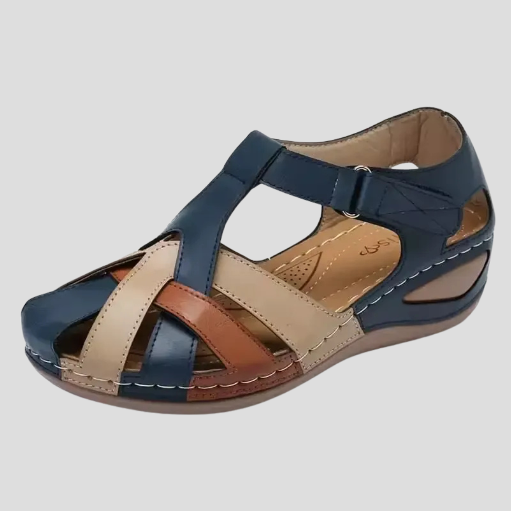 Women’s Closed-Toe Walking Sandals – Cut-Out Shoes for Everyday Summer Wear