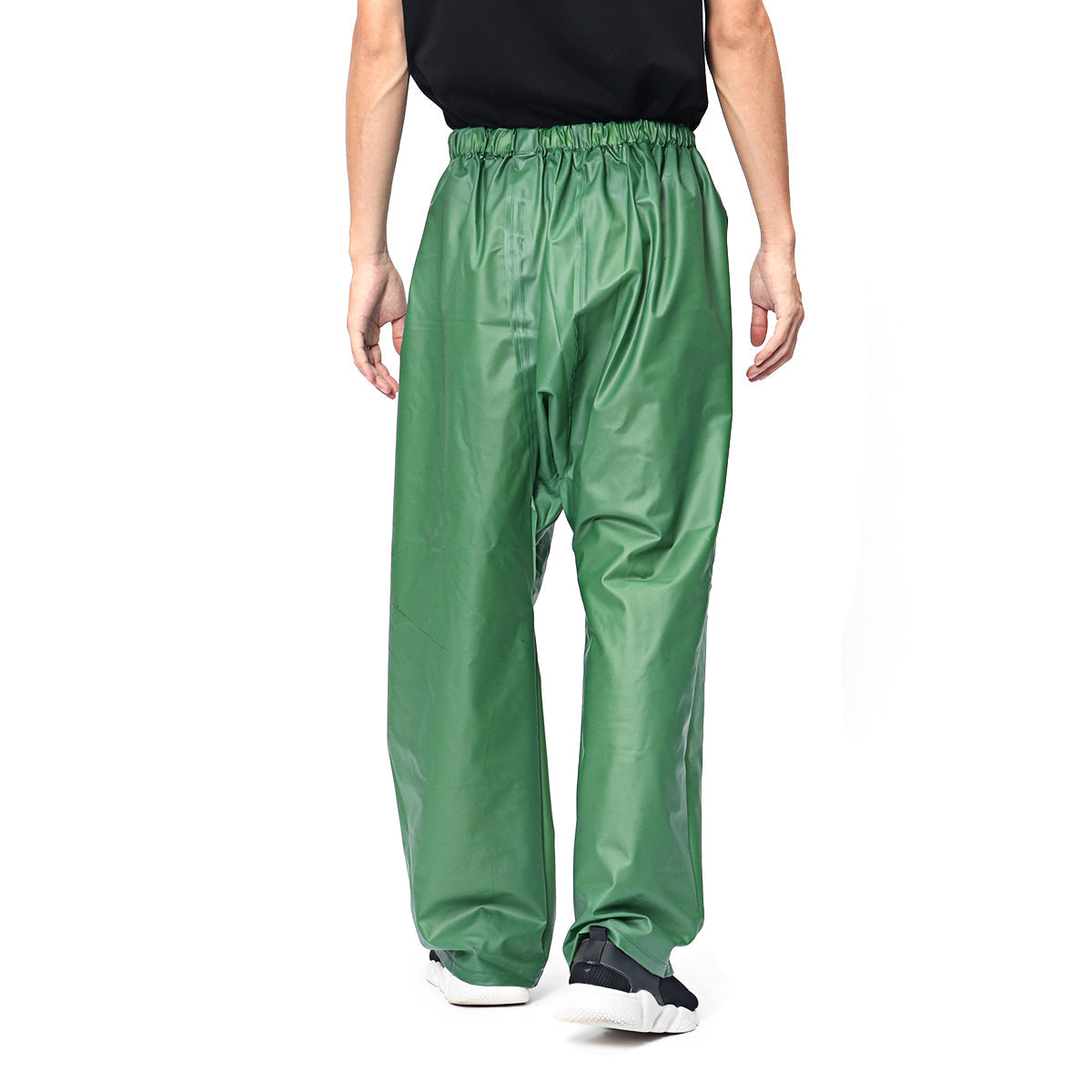Men’s Waterproof Rain Trousers – Lightweight Windproof Overpants with Elastic Waist for Outdoor Activities