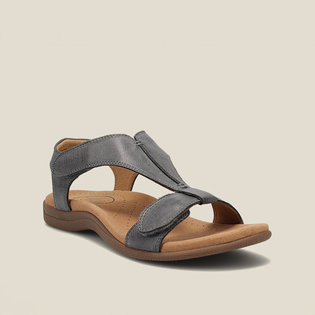 Women's Open Toe T Strap Flat Sandals with Adjustable Fastening – Casual Summer Walking Sandals for Everyday Wear