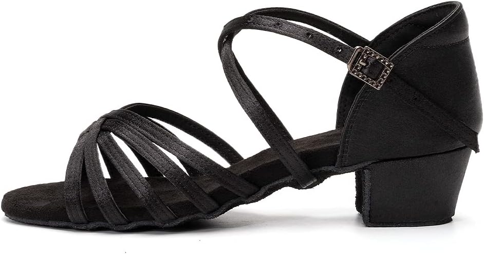 Women’s Strappy Sandals Block Heel Buckle Detail Shoes