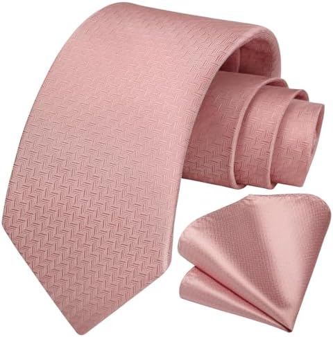 Men’s Textured Tie Set – Classic Formal Accessories for Weddings and Business