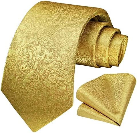 Pánská sada kravat s paisley žakárovým vzorem – elegantní formální doplňky na svatby a společenské události