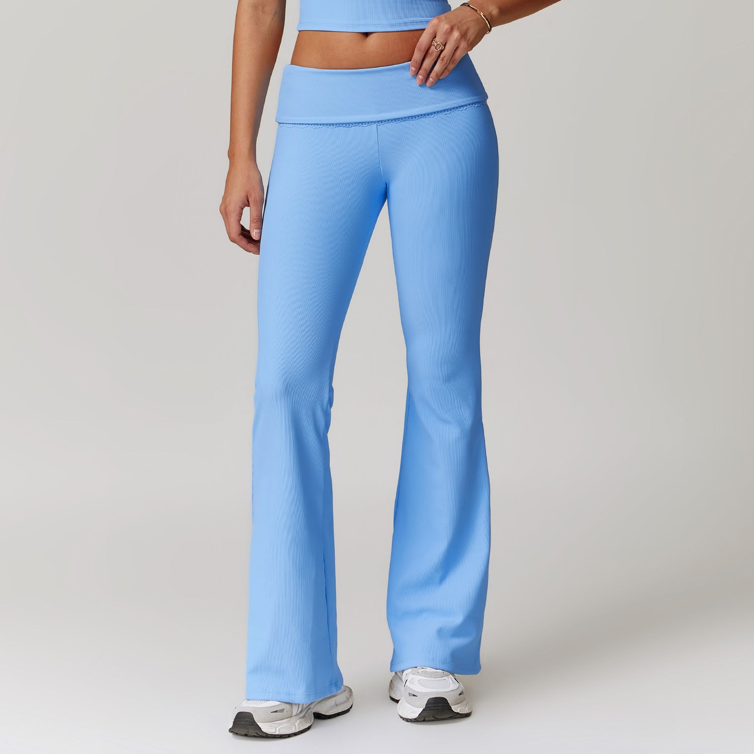 Pantaloni de yoga evazați cu talie înaltă pentru femei – Elastici, confortabili, modelatori, stilati, casual, pentru uz zilnic