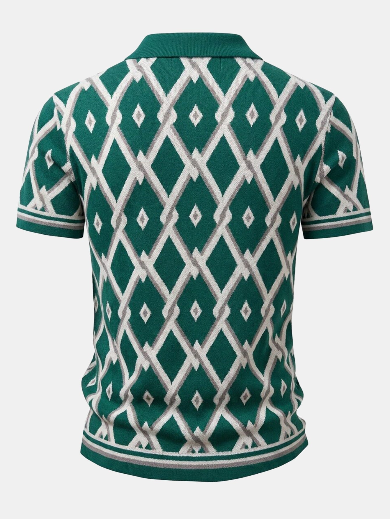 Men’s Viscose Knit Shirt and Tapered Trousers Set – Smart Casual Summer Outfit