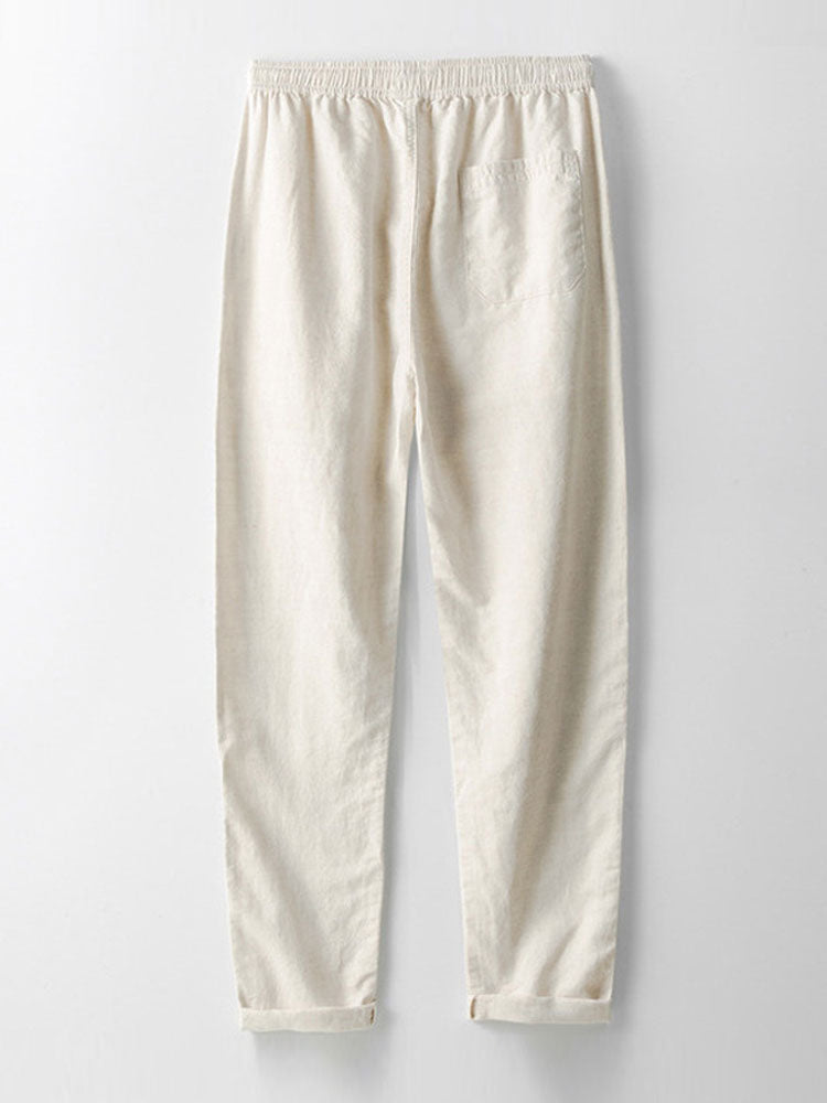 Men’s Printed Cuban Shirt and Linen Blend Trousers – Summer Holiday Co-Ord