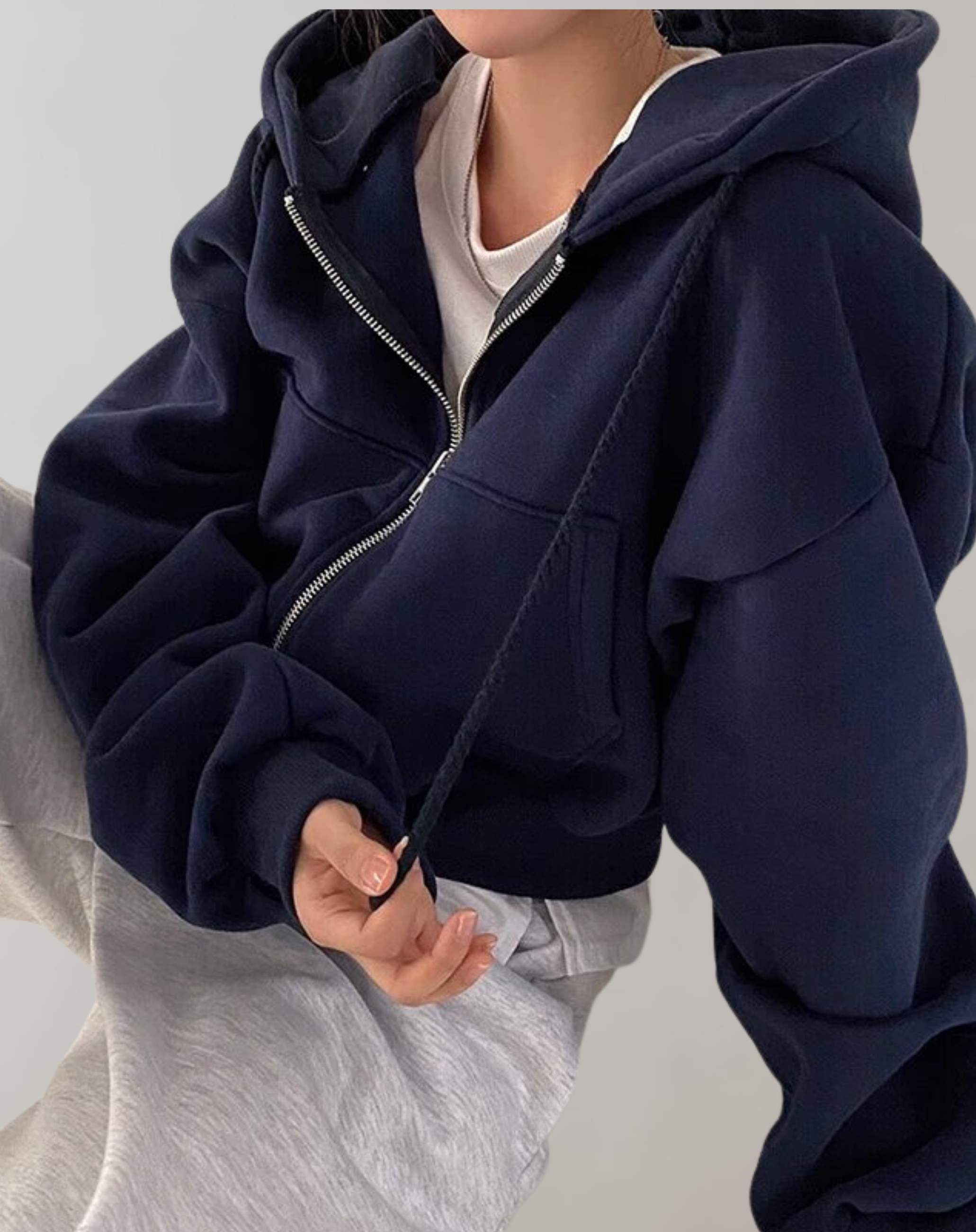 Women’s Hooded Zip Sweatshirt – Soft Comfortable Breathable Casual Everyday Lounge Activewear