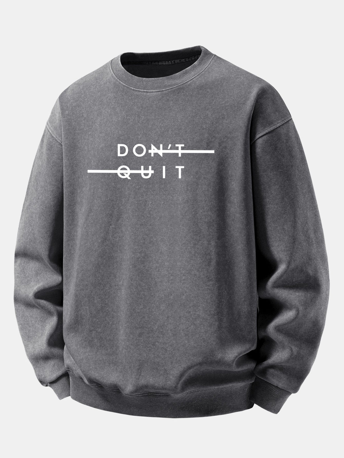 Bluză bărbătească vintage din bumbac prespălat, cu imprimeu frontal - croială lejeră, bluză streetwear cu guler rotund, pentru ținutele de zi cu zi