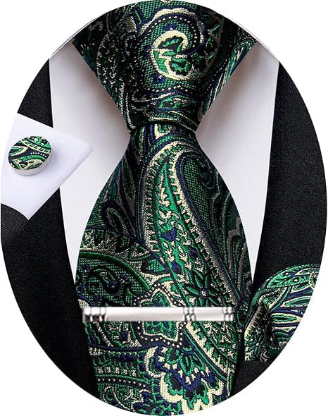 Men’s Paisley Formal Tie Set – Refined Accessories for Weddings and Special Events