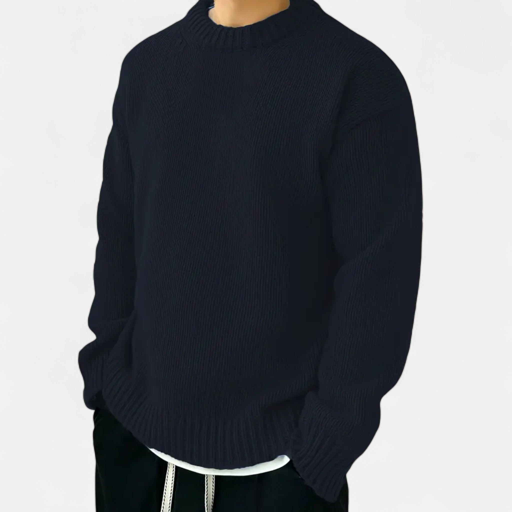 Valmonti | Men’s Solid Crew Neck Pullover