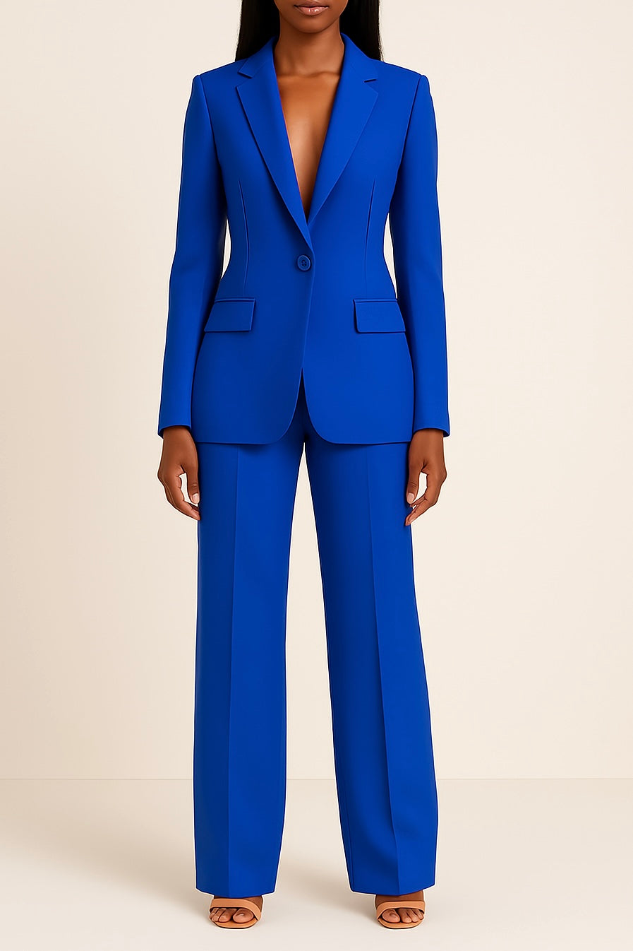 Women’s Tailored Blazer and Wide Leg Trouser Set