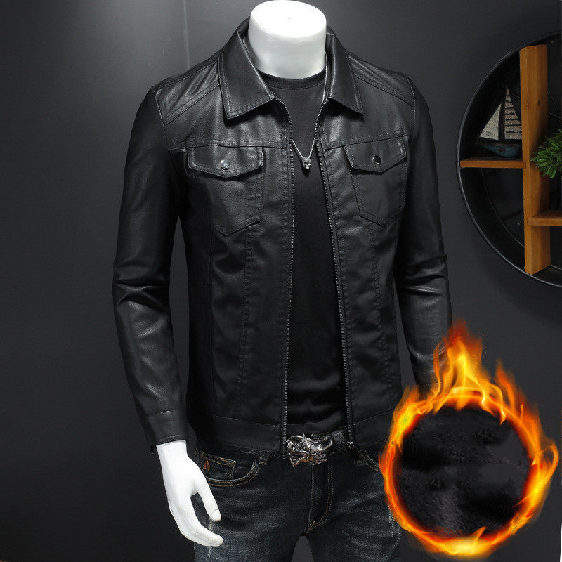 Men’s Vintage Leather Jacket – Durable Comfortable Stylish Classic Everyday Outerwear Fit