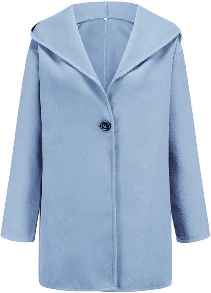 Relaxte blazer voor dames met één knoop en oversized gedrapeerde revers – Elegante korte getailleerde jas voor smart casual en kantoor