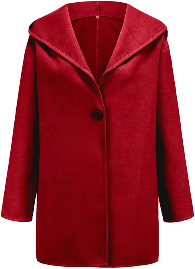 Relaxte blazer voor dames met één knoop en oversized gedrapeerde revers – Elegante korte getailleerde jas voor smart casual en kantoor