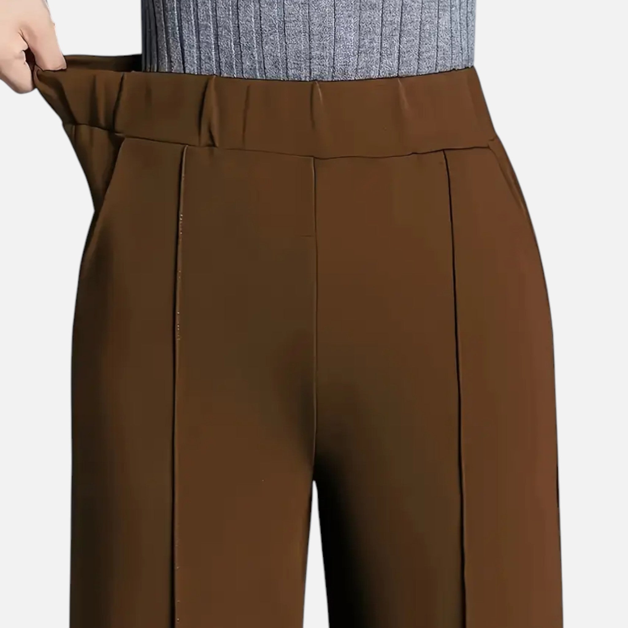 Valmonti | Women’s High-Waist Straight-Leg Trousers