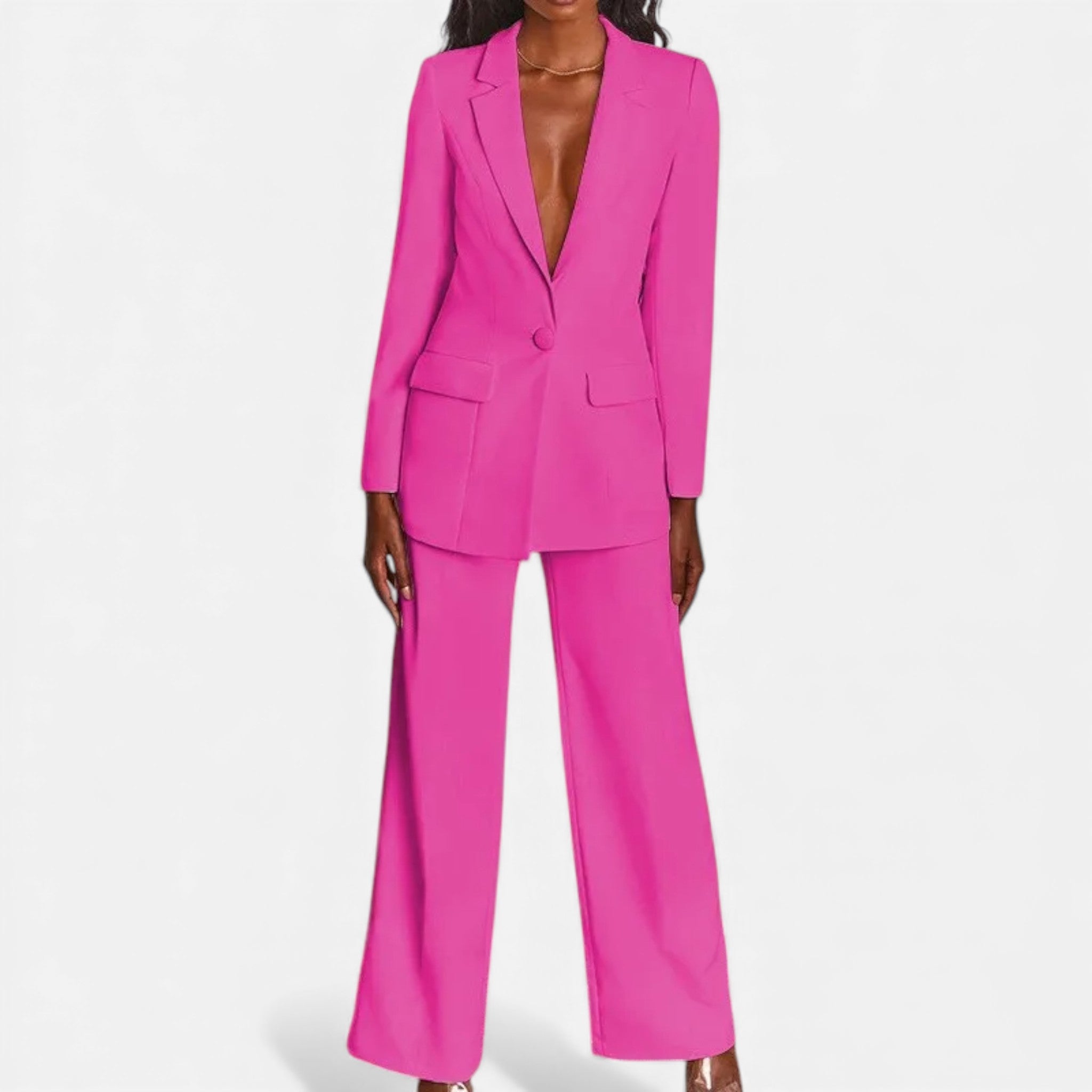 Valmonti | Women’s Business Pantsuit – Classic Tailored Suit