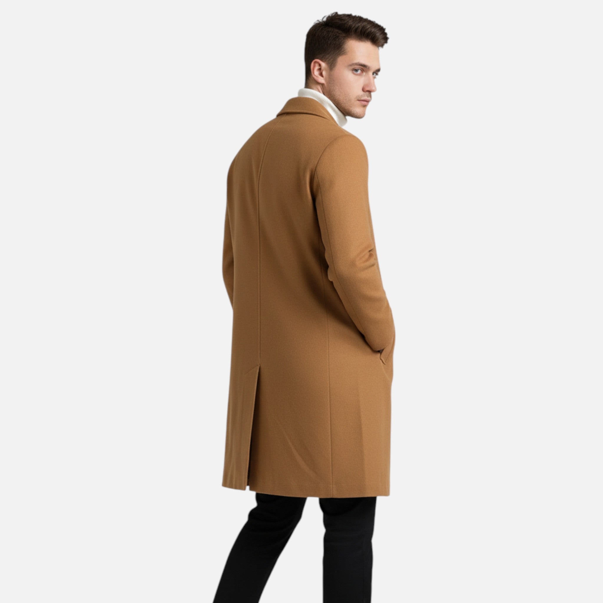 Valmonti | Men’s Classic Solid Colour Long Coat