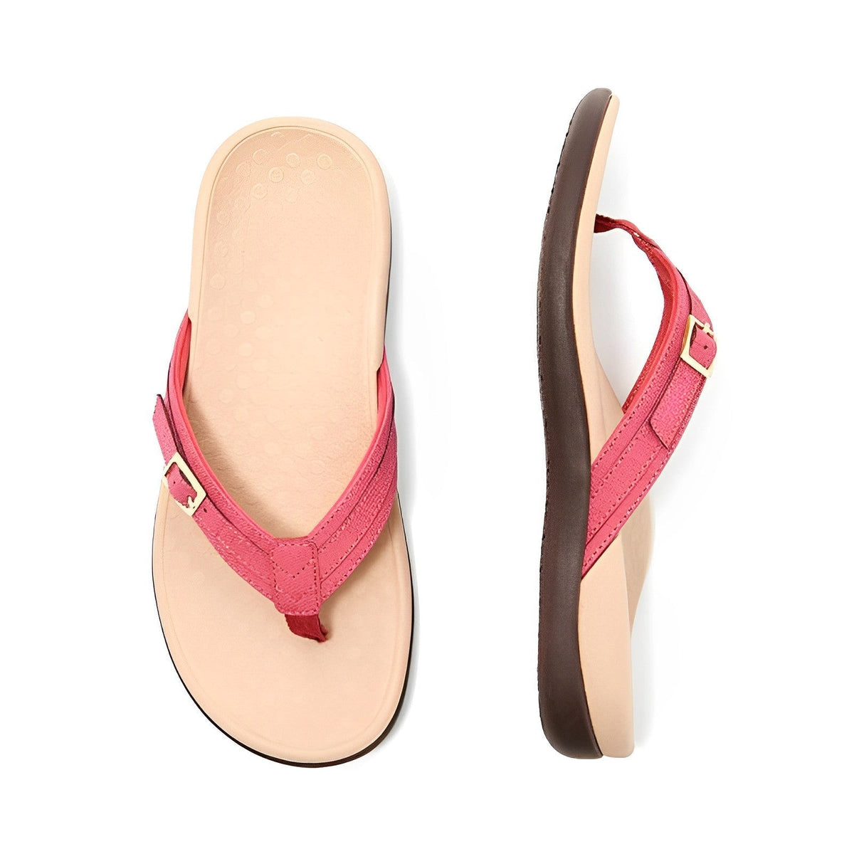 Women’s Adjustable Buckle Thong Sandals – Supportive Summer Footwear for Holidays Daily Wear Beach Trips and Comfortable Warm-Weather Walking