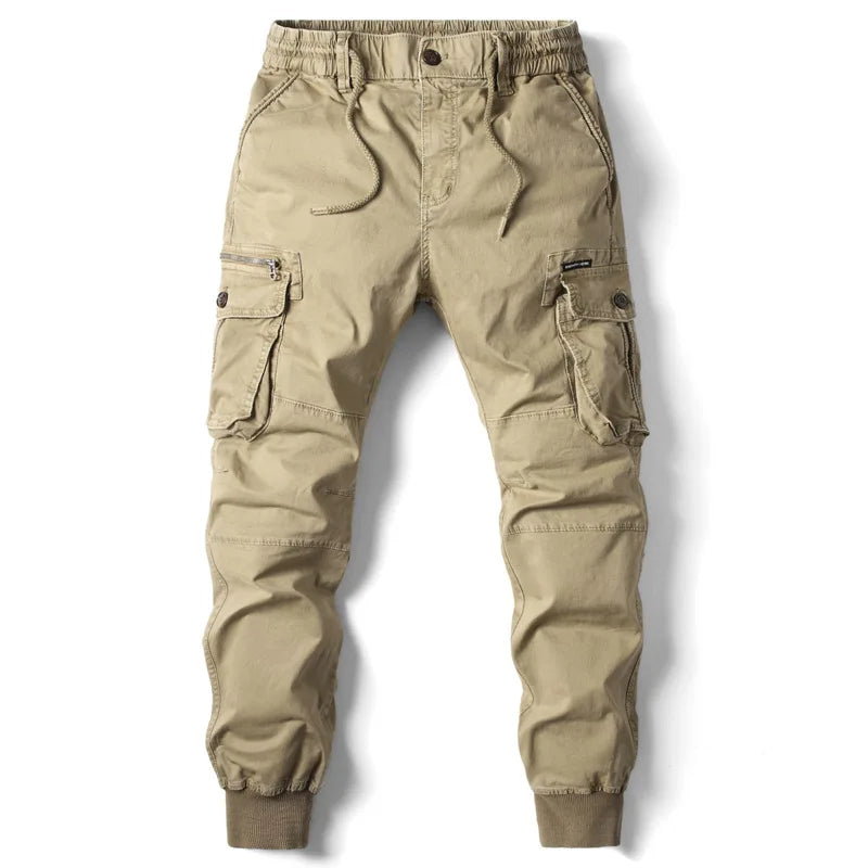 Men’s Cargo Jogger Multi-Pocket Streetwear Utility Trousers