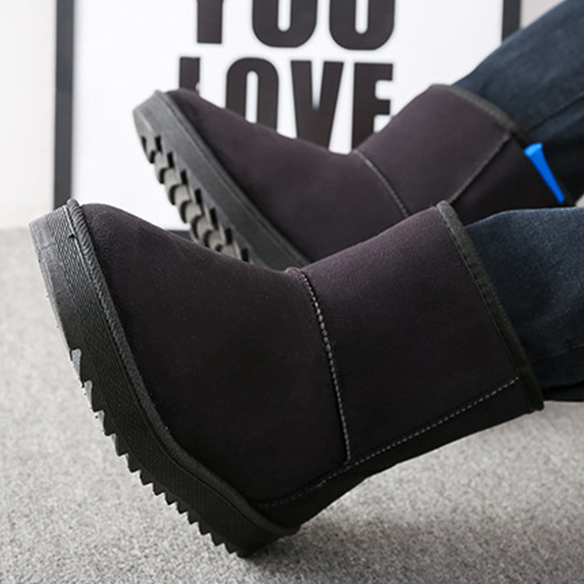 USB-beheizbare Damen-Winterstiefel – warme Schneestiefel mit Knöchelhöhe und herausnehmbaren Einlegesohlen