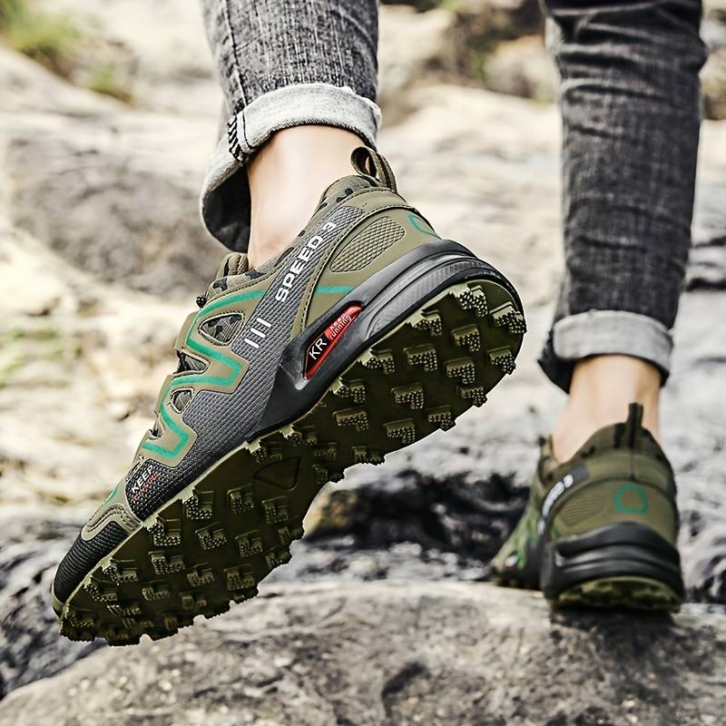Scarpe da trekking basse impermeabili da uomo - Scarpe outdoor leggere e aderenti per sentieri, passeggiate, viaggi, campeggio e avventure quotidiane
