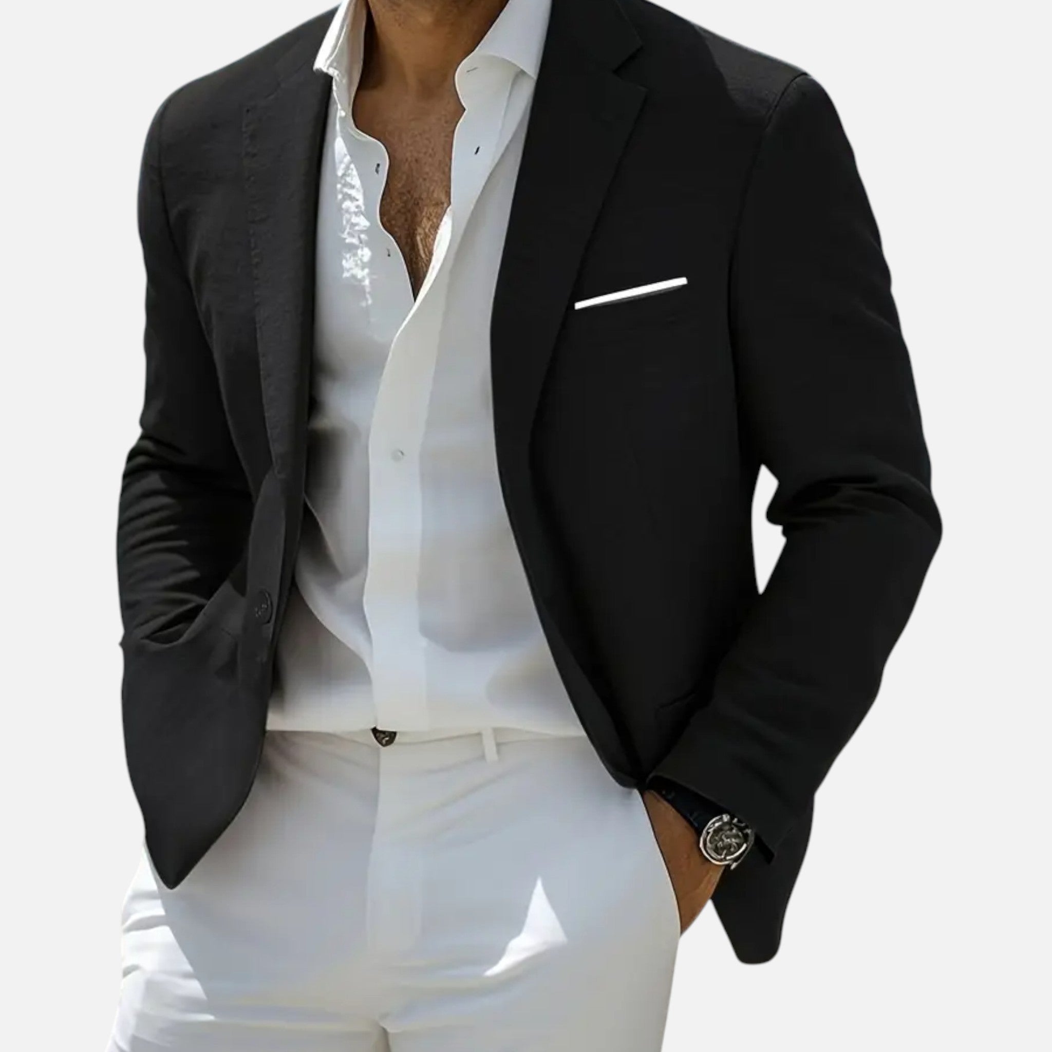 Valmonti | Men’s Blazer – Royal Single-Breasted Elegance