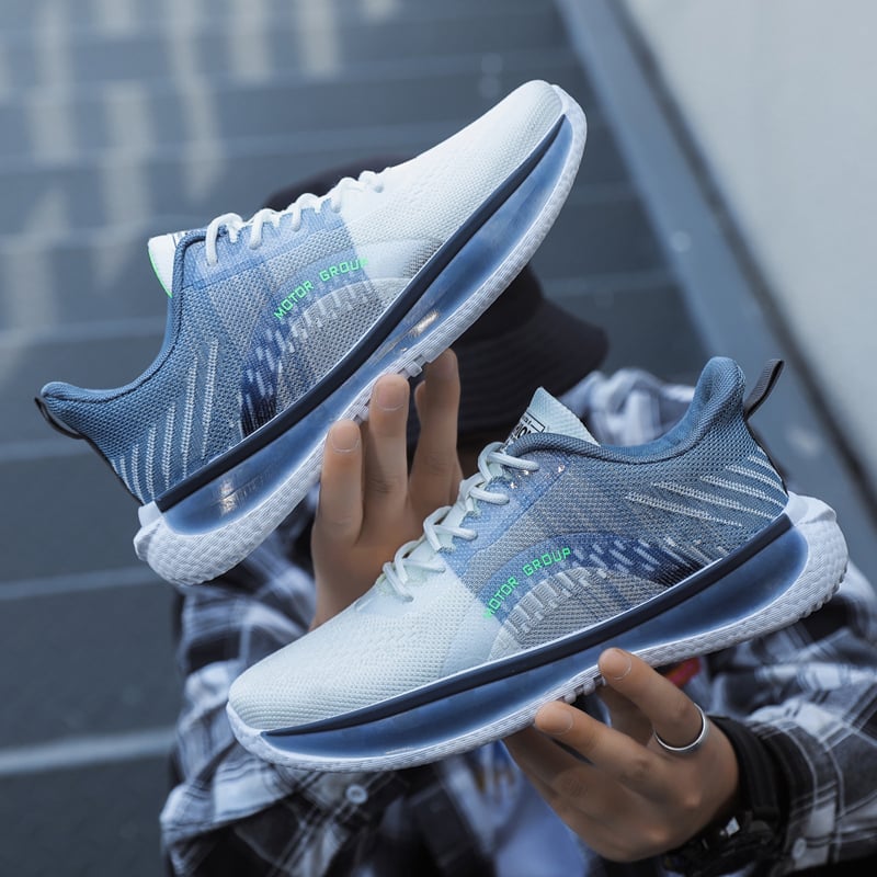 Zapatillas para hombre Runner de punto con perfil y suela acolchada