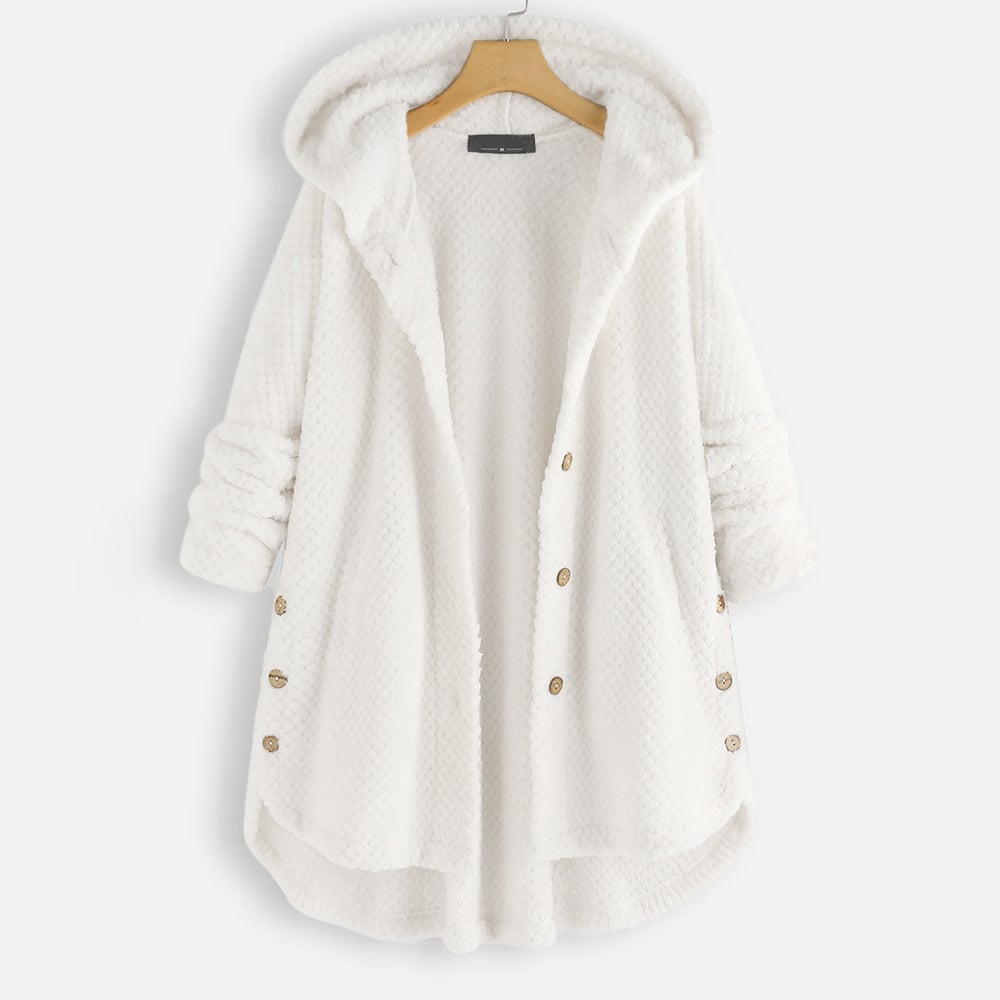 Damejakke i blødt fleece – varm, behagelig, let, afslappet, hverdagsagtig, hyggelig lag-på-lag cardigan