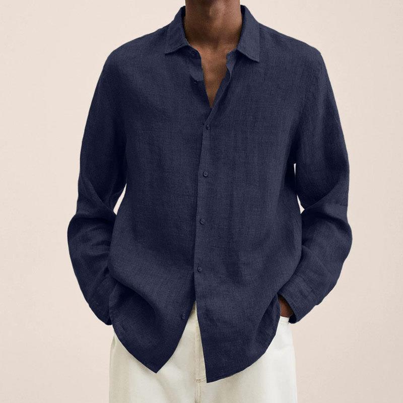Let, langærmet skjorte med knapper til mænd – afslappet sommerlag til smart-casual påklædning