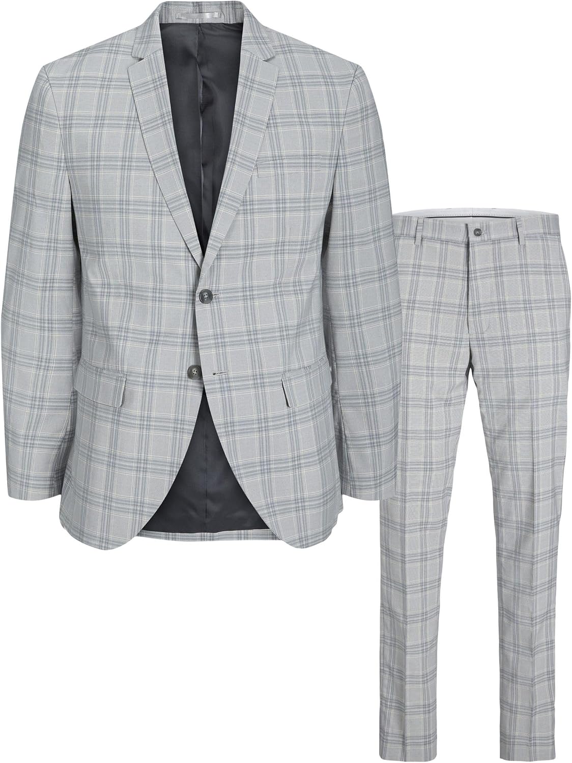 Men’s Super-Slim Formal Suit Set – Streamlined Two-Piece Tailoring for Business and Events
