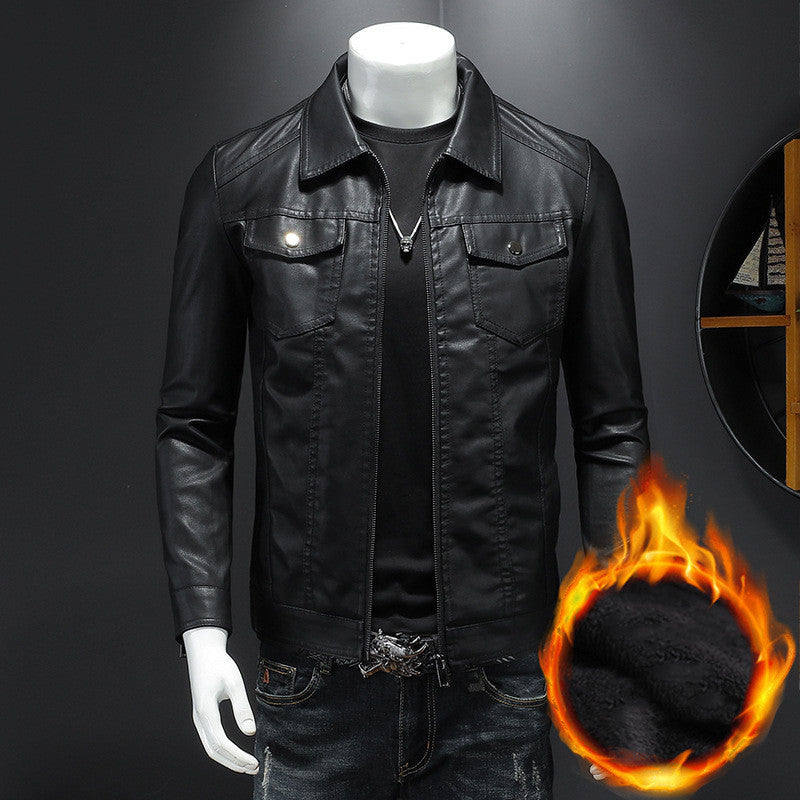Men’s Vintage Leather Jacket – Durable Comfortable Stylish Classic Everyday Outerwear Fit
