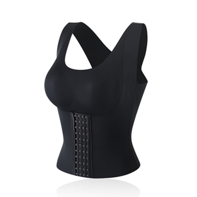Women’s Longline Support Bra – Front-Fastening Waist-Shaping Style for Everyday Wear