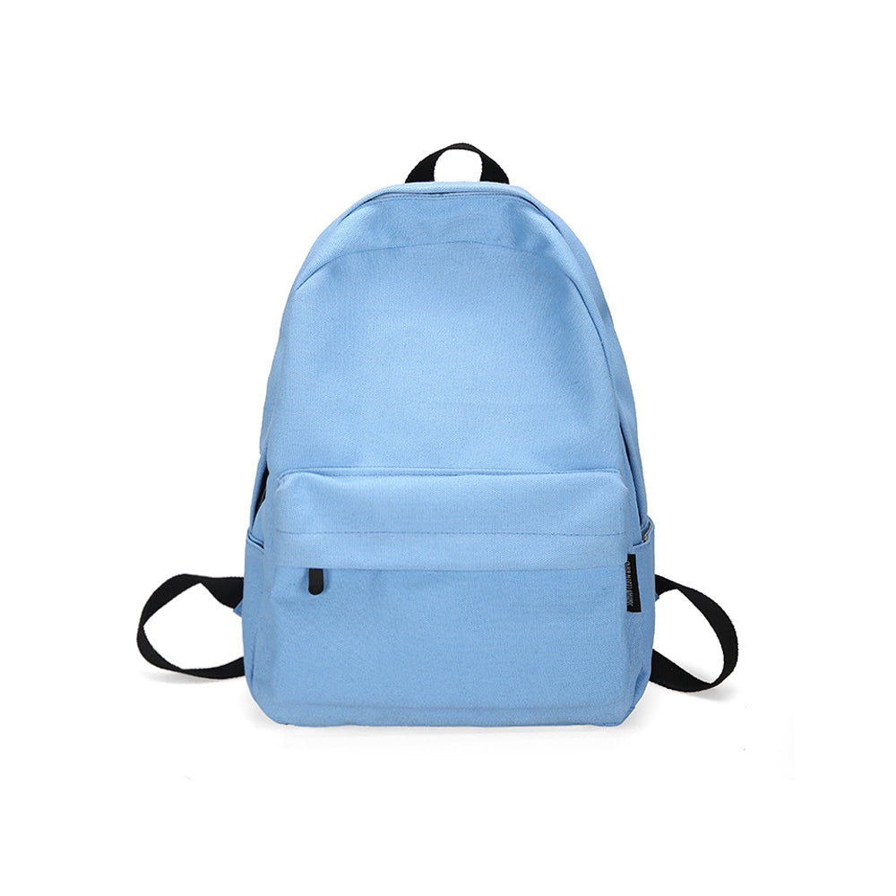 Unisex-Canvas-Laptop-Rucksack mit großem Fassungsvermögen – Minimalistischer Schulrucksack mit geräumigem Stauraum in mehreren Taschen
