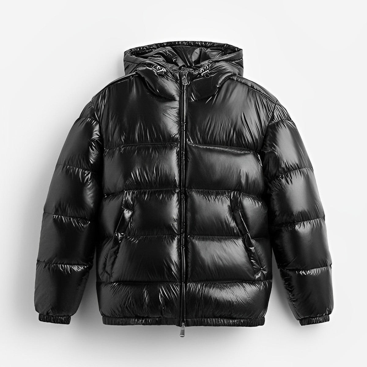 Men’s Hooded Down Puffer Jacket – Lightweight Insulated Winter Outerwear for Everyday Cold-Weather Wear