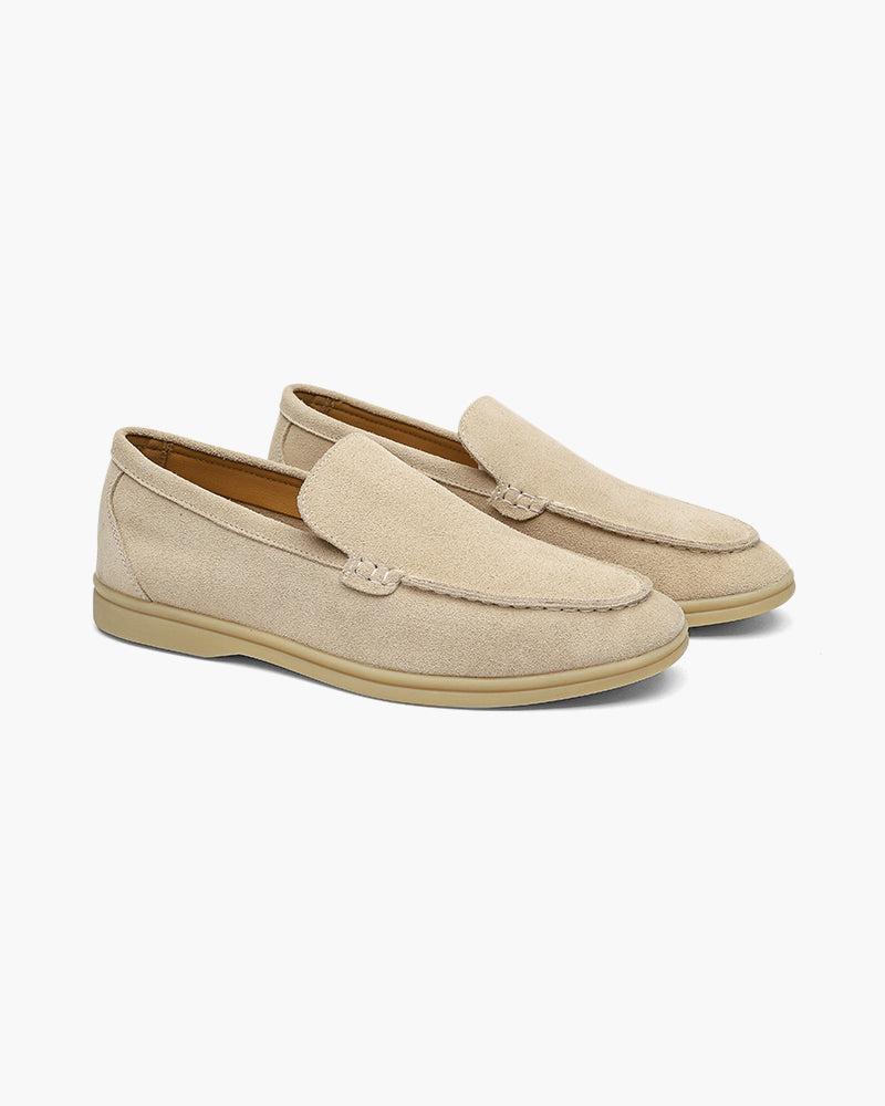 Pantofi bărbătești premium slip-on din piele întoarsă, casual-eleganți