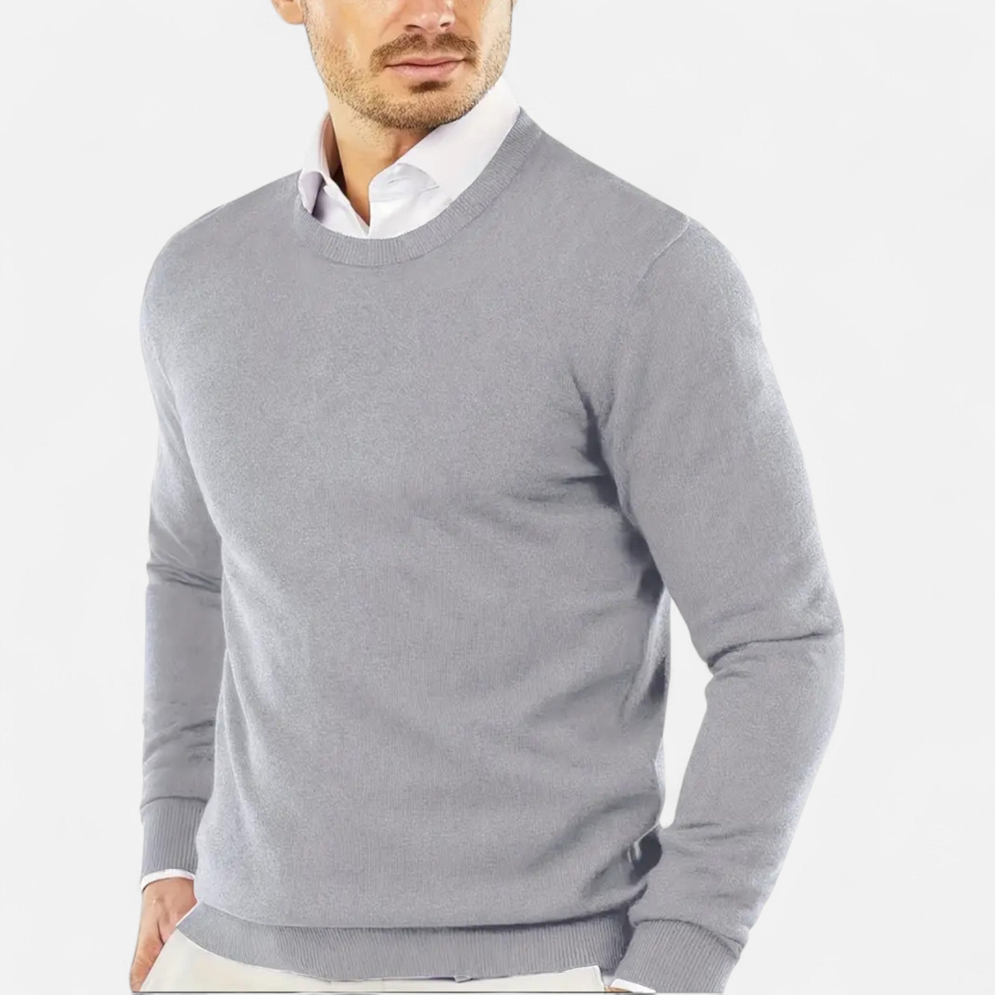 Valmonti | Men’s Round Neck Knit Sweater