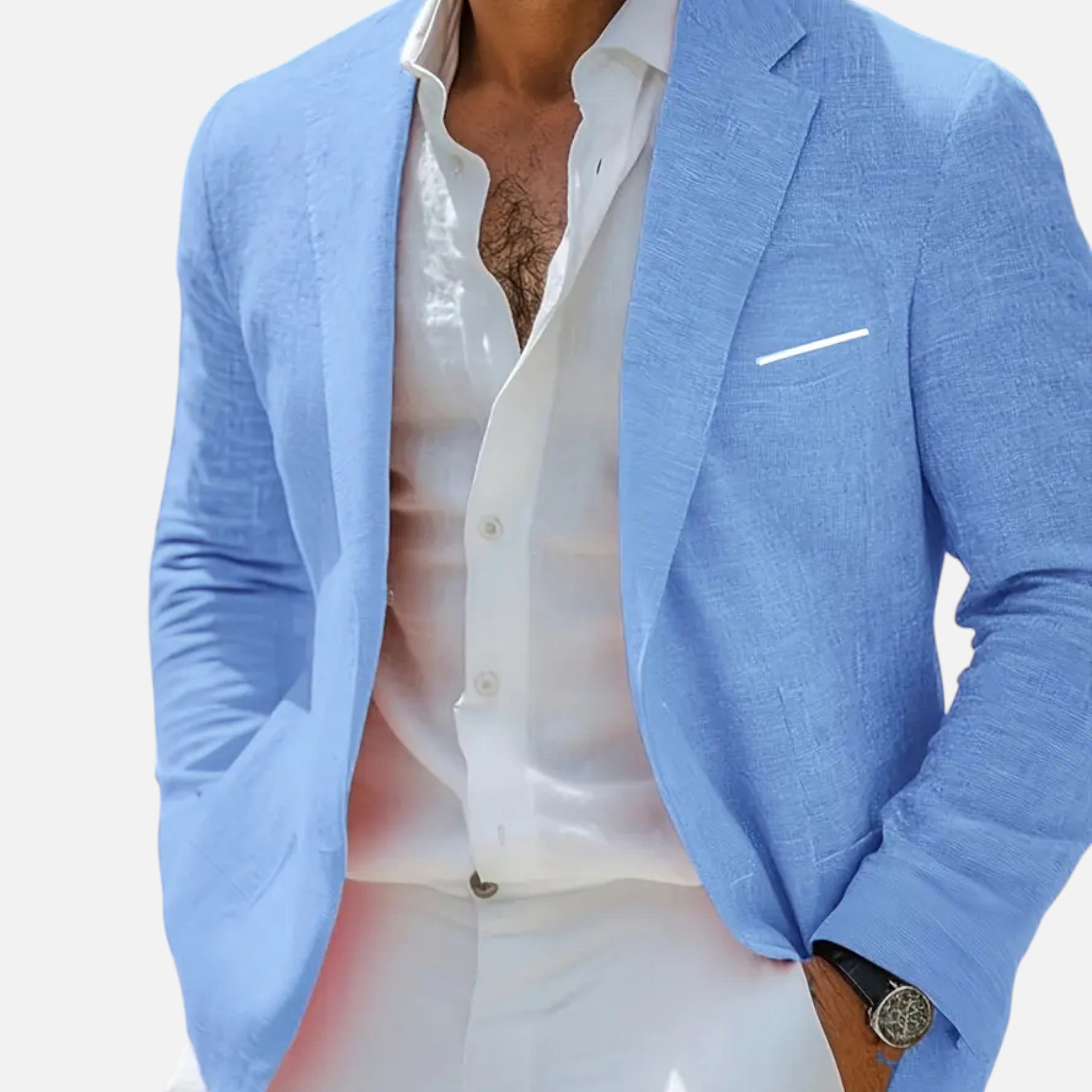 Valmonti | Men’s Blazer – Royal Single-Breasted Elegance