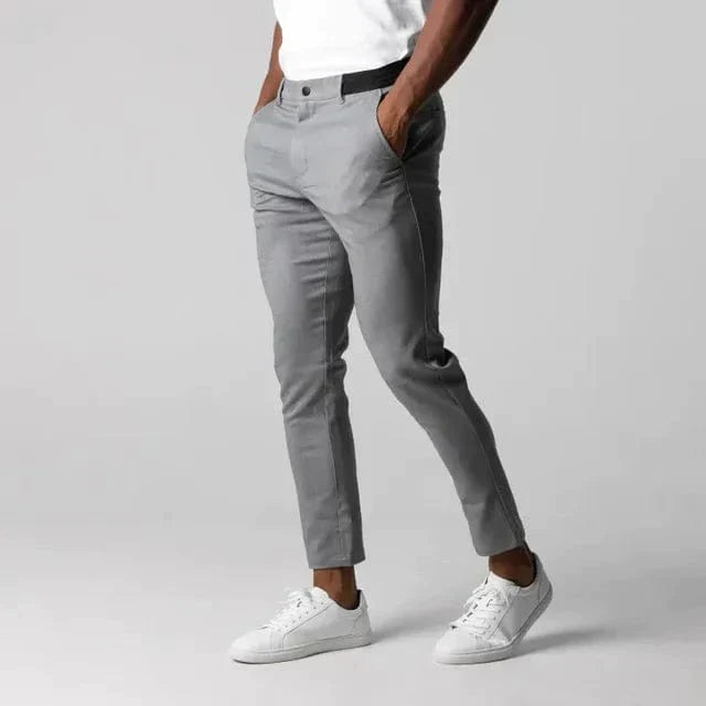 Męskie spodnie chino slim fit eleganckie codzienne