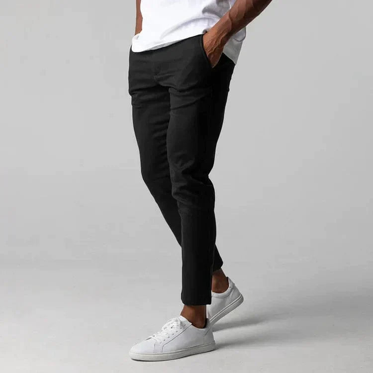 Męskie spodnie chino slim fit eleganckie codzienne