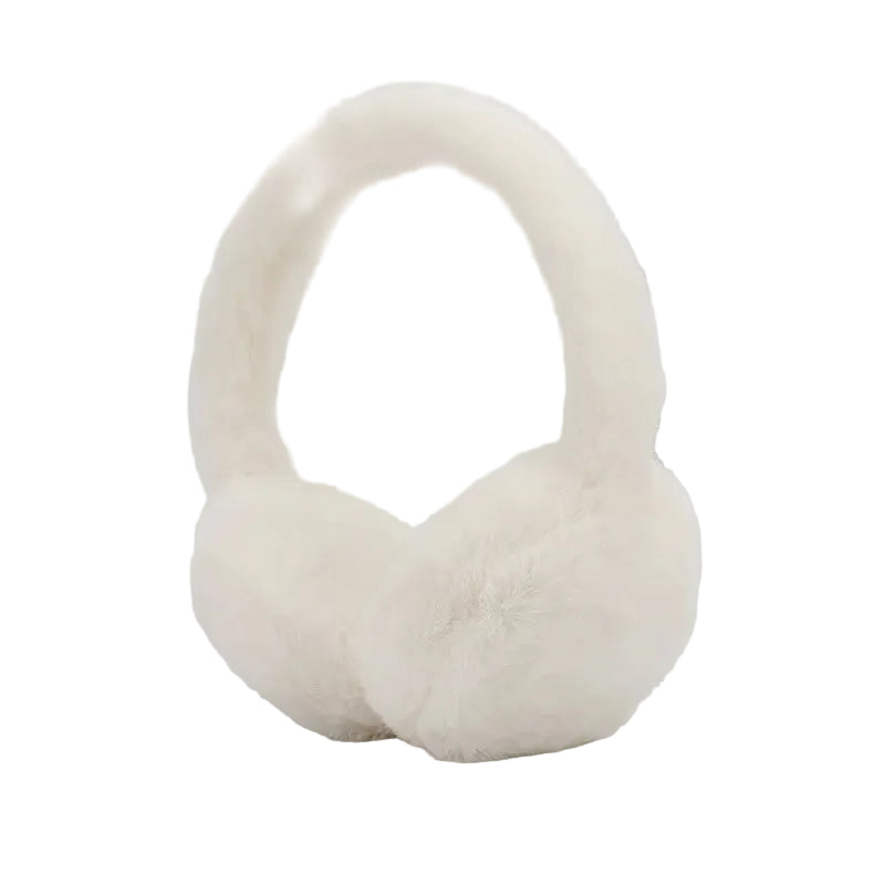 Women’s Plush Faux-Fur Winter Earmuffs – Foldable Adjustable Warm Ear Covers for Outdoor Cold-Weather Wear