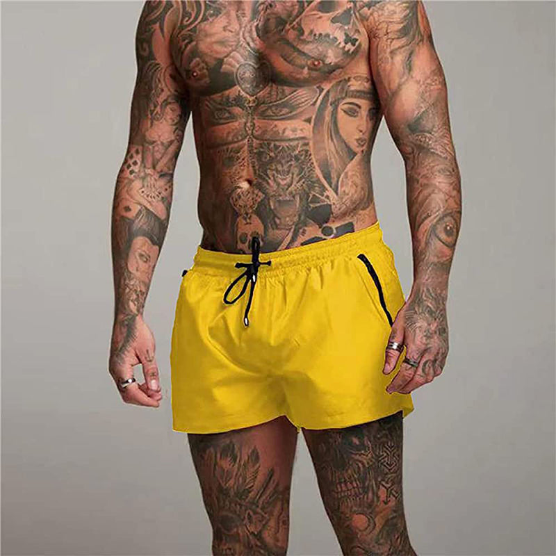 Men’s Quick-Drying Swim Shorts – Lightweight Stretch Drawstring Style for Beach Pool and Holiday Wear