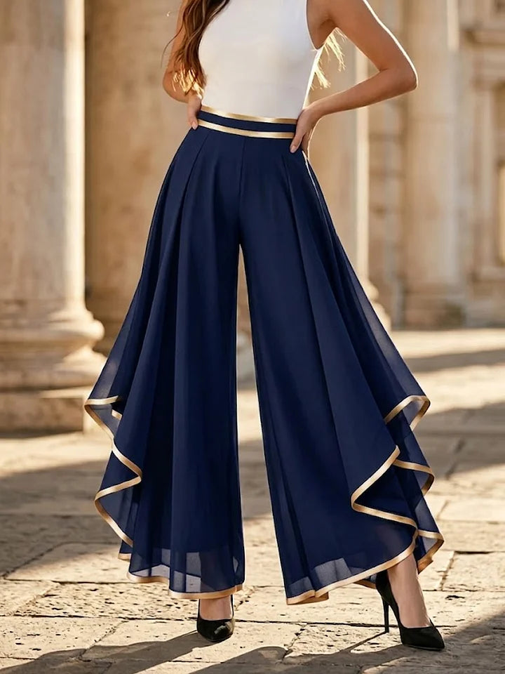 Women’s High Waisted Wide Leg Palazzo Trousers Elegant Flow