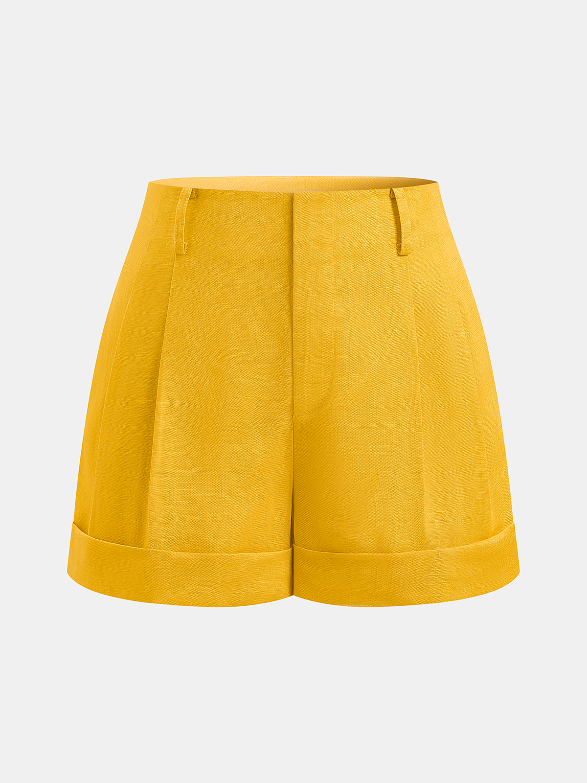 Conjunto feminino de colete cai-cai de mistura de linho e calções plissados - conjunto elegante de verão para férias